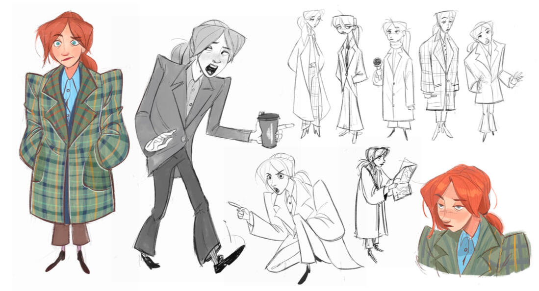 Philomena Cunk character design Philomena Cunk character design